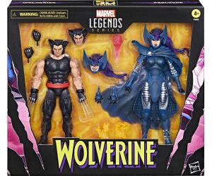 Set figuras hasbro marvel legends series wolverine & lady psylocke