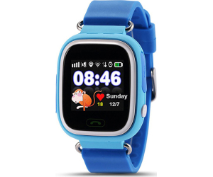 Reloj smartwatch leotec kids way gps antiperdida negro 1.22pulgadas