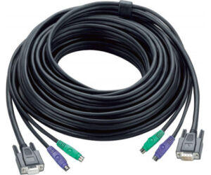 Aten 30ft PS/2 cable para video, teclado y ratón (kvm) Negro 10 m