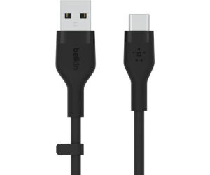 Belkin BOOST↑CHARGE Flex cable USB 3 m USB 2.0 USB A USB C Negro