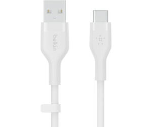 Belkin BOOST↑CHARGE Flex cable USB 3 m USB 2.0 USB A USB C Blanco