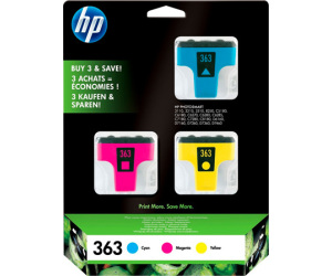 Pack cartucho tinta hp cb333ee n 363 cian  - magenta - amarillo