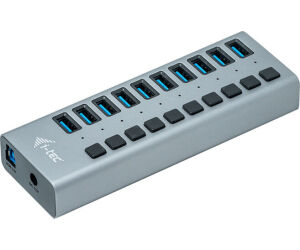 Hub i - tec usb 3.0 de carga con 10 puertos usb 3.0 y adaptador de alimentacion 48w