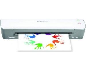 Plastificadora Fellowes Ion A4 4560001/ hasta A4 y 80-125 Micras/ Blanca y Gris