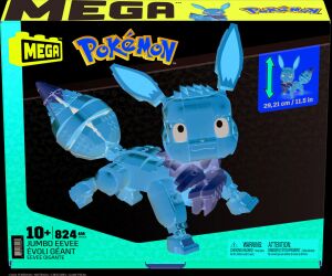 Figura mattel mega construx pokemon jumbo eevee