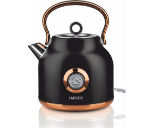 Hervidor Electrico Art Deco 1.7l 2200w Negro Inox Haeger