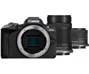 Camara reflex canon eos r50 bk + rf - s 18 - 45 is stm+rf - s 55 - 210 is stm 24.2mpx negro