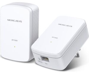 Kit 2 powerline mercusys mp500 kit av1000 gigabit -  pack 2 unidades