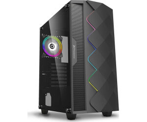 Caja gaming torre phoenix black diamond - cristal templado - tira argb - usb 3.0 - filtros antipolvo - incluye ventilador argb