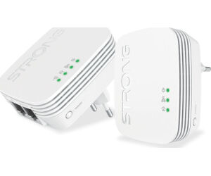 Strong POWERLWF600DUOMINI adaptador de red PowerLine 600 Mbit/s Ethernet Wifi Blanco 2 pieza(s)