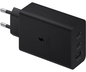 Cargador Trio Samsung 2xusb-c 1xusb-a 65w Negro Sin Cable Ep-t6530nbegeu