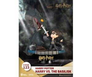 Figura beast kingdom dstage harry potter y la cmara secreta harry vs basilico