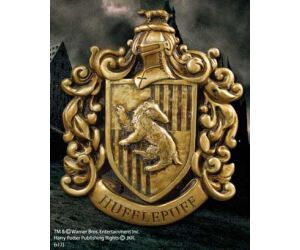 Escudo de pared the noble collection harry potter casa hufflepuff resina 20 x 28 cm