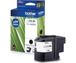 Cartucho de Tinta Original Brother LC-22EBK XL Alta Capacidad/ Negro