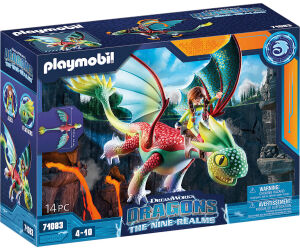 Playmobil dragones: nine realms: feathers & alex