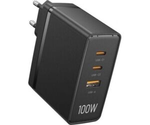 Cargador de Pared Vention FEGB0-EU/ 2xUSB Tipo-C/ 1xUSB/ 100W