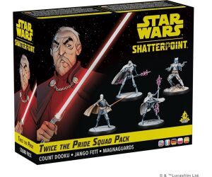 Juego de mesa star wars shatterpoint twice the pride count dooku squad pack