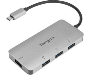 ADAPTADOR TARGUS USB-C A 4xUSB 3.0 PLATA