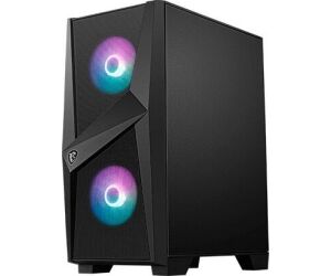 MSI MAG FORGE M100R carcasa de ordenador Midi Tower Negro, Transparente