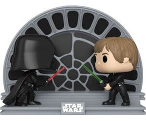 Funko pop moment star wars retorno del jedi 40 aniversario luke vs darth vader 70743