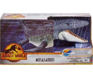 Figura mattel jurassic world mosasaurus defensor del ocano