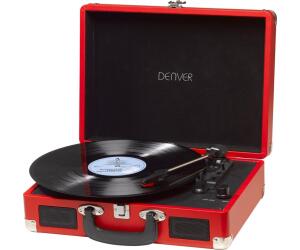 Tocadiscos denver vpl - 120 - usb con software para pc - rojo