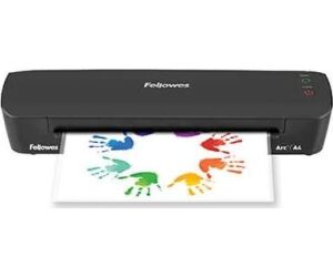 Plastificadora Fellowes Arc A4/ hasta A4 y 80 Micras/ Negra