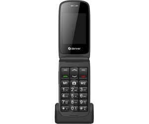 Telefono movil denver 2.4pulgadas - sms - quand band - camara - boton sos - para mayores