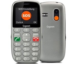 Telfono Mvil Gigaset GL390 para Personas Mayores/ Gris