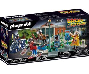 Playmobil regreso al futuro persecucion en monopatin