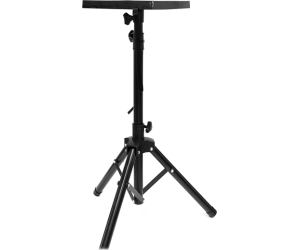 Mesa - soporte para video proyector - ordenador portatil  phoenix tipo tripode - adjustable en altura - plegable - portatil peso ligero - altura maxima 1.5 metros acero negro