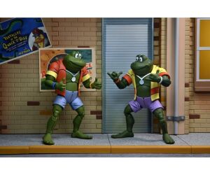 Pack 2 figuras neca ranas napoleon & atilla 18 cm scale action figure tmnt cartoon re - run