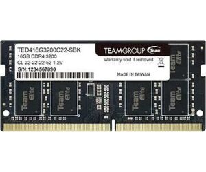 Modulo Memoria Ram S/o Ddr4 16gb Pc3200 Teamgroup Elite