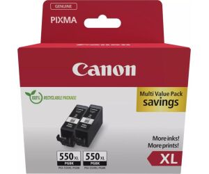 Pack cartucho tinta canon pgi - 550xl negro 2 uds