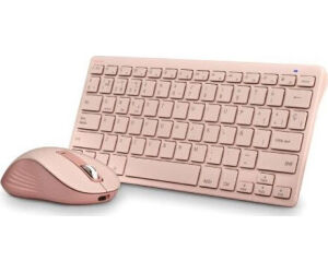 Ngs Kit Teclado Y Raton Multifuncion Recarg Rosa