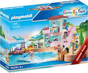 Playmobil diversion en familia heladeria en el puerto