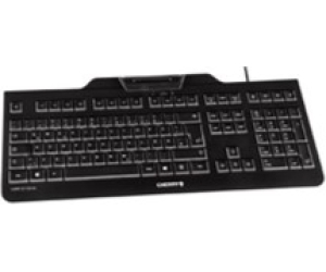 Cherry Teclado+lector chip integrado (DNIe) Negro