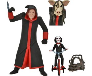 Figura neca toony terrors jigsaw killer & billy the puppet tricycle boxed set