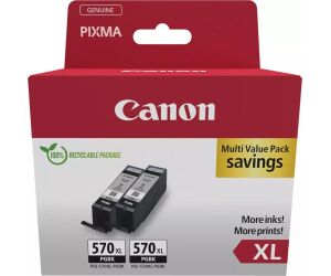 Pack cartucho tinta canon pgi - 570xl negro 2 uds