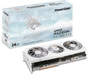 Tarjeta grafica powercolor rx 7900xtx hell hound white 24gb 3 x dp -  1 x hdmi -  2 x 8p