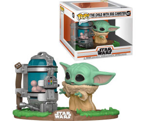 Funko pop deluxe star wars the mandalorian baby yoda con tarro de huevos 50962