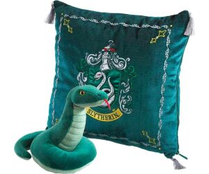 Peluche pack the noble collection harry potter serpiente mascota slytherin + cojin slytherin