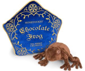 Peluche the noble collection harry potter rana de chocolate + cojin