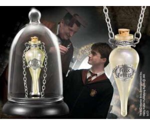 Rplica the noble collection harry potter collar en cristal con cadena pocin suerte lquida