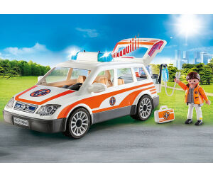 Playmobil rescate coche de emergencias con sirena