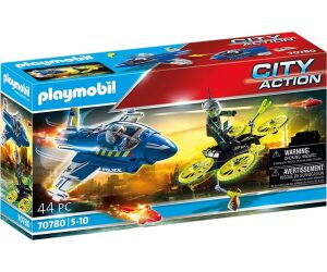 Playmobil policia avion : persecucion dron