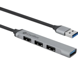 Coolbox HUB  ALU USB-A (1XUSB3.0+3XUSB2.0)