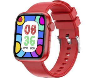 Smartwatch Forever IGo Watch 3 JW-500/ Notificaciones/ Frecuencia Cardaca/ Rojo