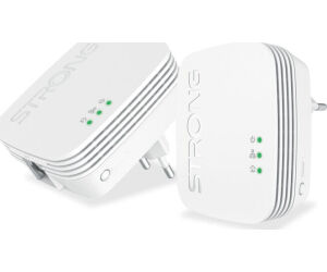 Strong POWERL600DUOMINI adaptador de red PowerLine 600 Mbit/s Ethernet Blanco 2 pieza(s)