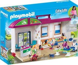 Playmobil clnica veterinaria maletn